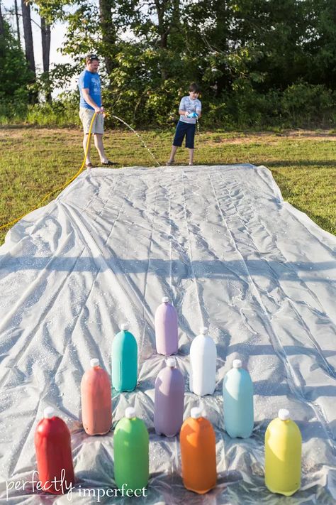 Slip And Slide Games, Outside Games, Slip N Slide, Water Games, First Day Of Summer, Be Alright, Summer Fun List, Water Party, Yard Games