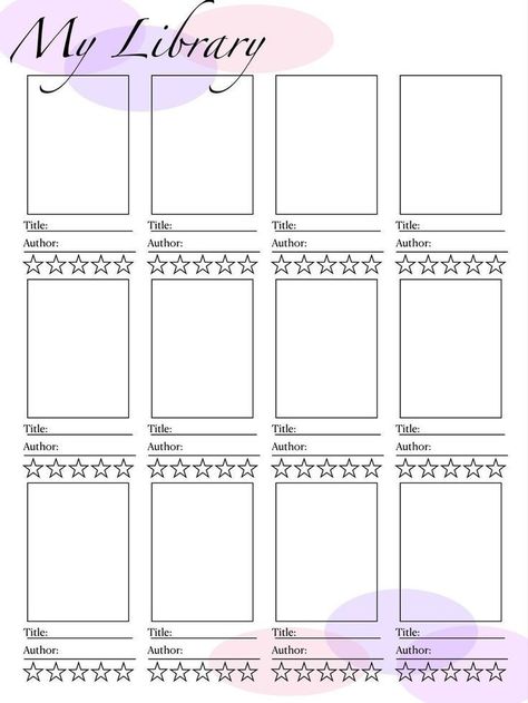 Book Library Template, Book Reading Journal Template, Book Page Journal, Journaling Pages Printable, Journaling Books To Read, Book Journal Template Goodnotes, Book Journal Ideas Layout Digital, Books To Read Journal Page, Reading Journal Page Ideas