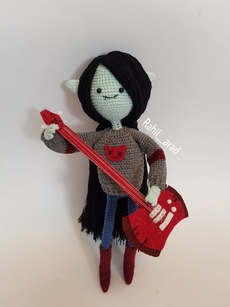 follow me on instagram : rahil__arad Marceline Crochet, Adventure Time Crochet Pattern, Adventure Time Crochet, 2025 Ideas, Crochet Stuffed Animals, Adventure Time Marceline, Crochet Clothing And Accessories, Crochet Design Pattern, Personal Aesthetic