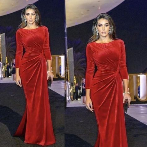 b29eed44276144e4e8103a661f9a78b7desc41131640ri Red Prom Dresses Long Sleeve, Red Prom Dress Long Sleeve, Red Prom Dresses Long, Prom Dresses Long Sleeve, Modest Evening Gowns, Silver Party Dress, Red Prom Dress Long, Red Prom Dresses, Velvet Evening Dress