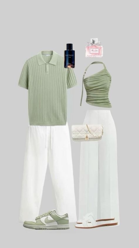 Outfit For Boyfriend, Matching Outfit Ideas For Couples, Couple Style Fashion Outfits, Couple Outfit Ideas Matching, Couple Summer Outfits, Couple Matching Outfits Aesthetic, Matching Outfits For Couples Aesthetic, Cute Matching Outfits For Couples, Couple Clothes Matching Outfits