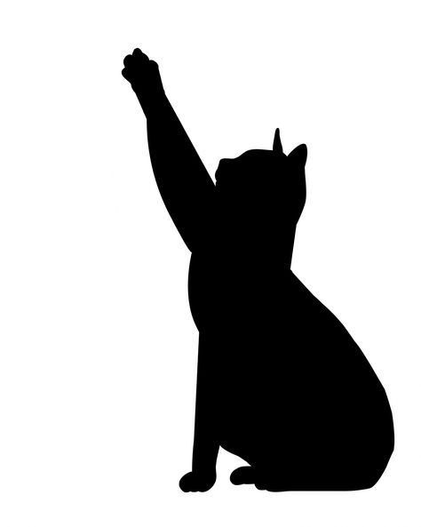 Cat Stretch Black Silhouette Free Stock Photo - Public Domain ... Silhouette Chat, Cat Template, Cat Outline, Cat Stretching, Black Cat Silhouette, Black Cat Tattoos, Silhouette Wall Art, Silhouette Images, Black Cat Art