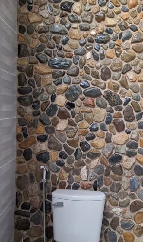 Pebble Shower, Pebble Shower Floor, Bathroom Renovation Diy, Renovation Diy, Patio Diy, Diy Renovation, River Rock, Shower Floor, Bottle Crafts