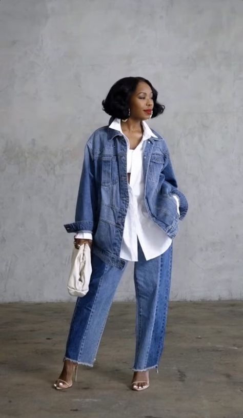 Denim Street Style, Looks Jeans, Trouser Outfits, All Jeans, Black Women Fashion, Fashion Mistakes, Fashion World, Looks Chic, Pull Off