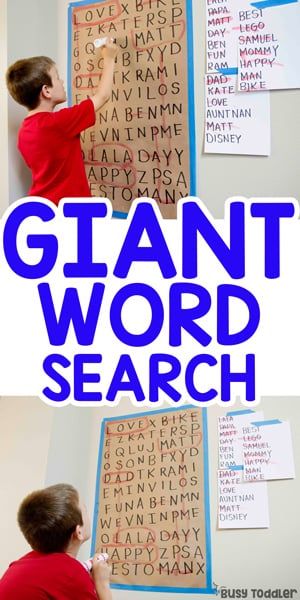 Giant Word Search, Kids Literacy, Sight Word Activities, Spelling Words, Word Activities, Activity For Kids, Busy Toddler, Literacy Activities, Reading Activities