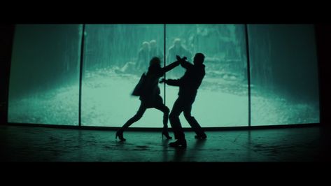 Atomic Blonde - Jonathan Sela Action Movie Aesthetic, Cool Tone Cinematography, Long Shots Cinematography, Action Movie Cinematography, Atomic Blonde Aesthetic, Green Cinematography, Film Composition Cinematography, Cinematic Composition Cinematography, Sleeper Agent