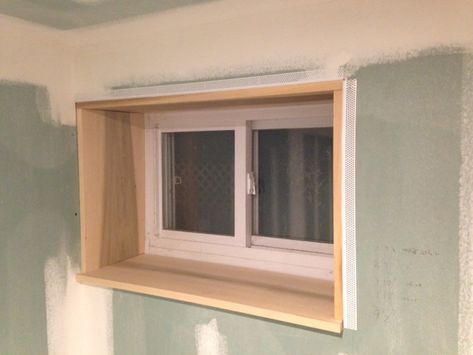 Finishing Basement Windows question | DIY Home Improvement Forum Framing Basement Walls, Basement Remodel Ideas, Remodeling Basement, Basement Refinishing, Basement Window, Basement Decoration, Slider Window, Dream Basement, Basement Remodel Diy