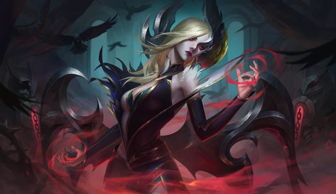 Coven Morgana, Morgana League Of Legends, League Memes, Coven, I Icon, Dark Side, League Of Legends, Art Inspo, Fantasy Art