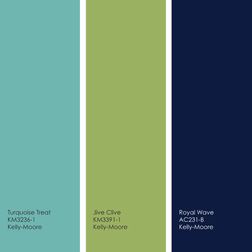 tropical paint color palettes Navy Nursery Boy, Bold Color Palette, Green Colour Palette, Room Color, Bedroom Green, Boys Bedrooms, Green Accents, Baby Boy Nurseries, Kitchen Colors