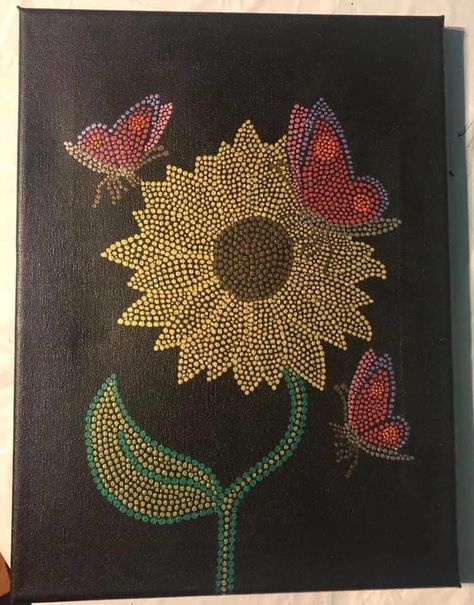 Dot Art Butterfly, Butterfly Dot Painting, Aurora Cake, Slate Painting, Dot Painting Ideas, Sequin Art, Butterfly Mandala, Mandala Dot Painting, Beadwork Designs