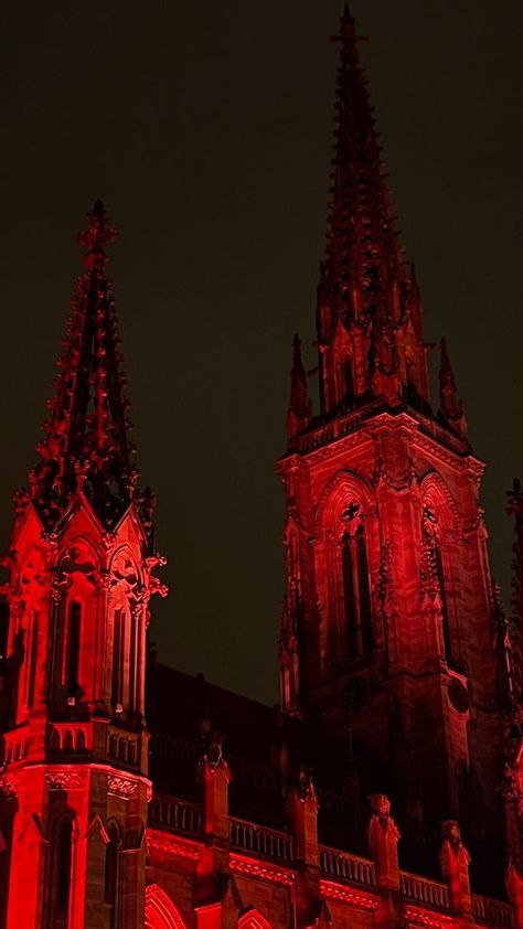 Goth Architecture, Red Goth, Aesthetic Architecture, Red Gothic, Dark Red Wallpaper, Gothic Castle, Dark Christmas, Gothic Aesthetic, Gothic Architecture