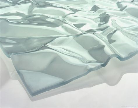 Arrigado - MaterialDistrict Transparent Glass Texture, Hiroaki Ohya, Mirror Cleaner, Mirror Installation, Kiln Formed Glass, Broken Window, Glass Repair, Folded Paper, Cast Glass