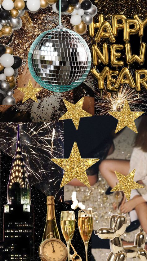 #newyear #newyearseve #happynewyear #gold #aesthetic New Years Asthetic Picture, New Year’s Eve New York, New Years Collage Wallpaper, Aesthetic New Years Pictures, New Year Eve Wallpaper, New Years Collage, New Year’s Eve Aesthetics, New Years Aesthetic Wallpaper, New Year’s Eve Wallpaper