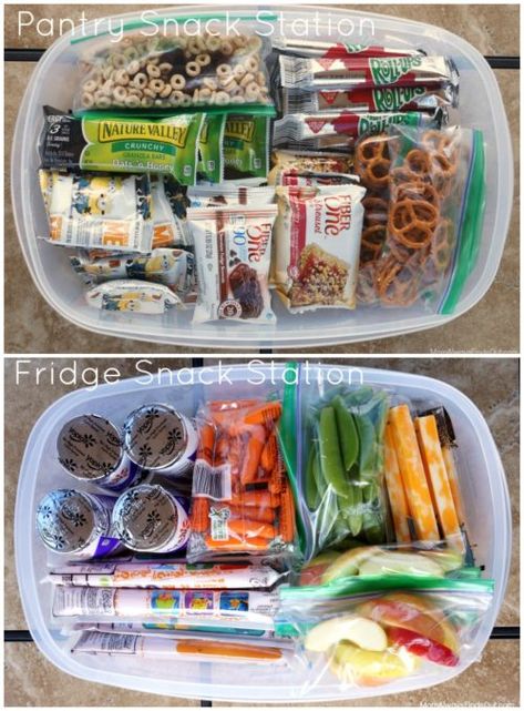 Make a Fridge and Pantry Snack Station for Easy Packing. Take a look at our fun School Lunch Hacks on Frugal Coupon Living. Crafty, Creative, and Why Didn't I Think of That ideas! School Lunch Hacks, Lunch Hacks, Fun School Lunches, Snack Station, Road Trip Food, Snack Prep, Fun School, Summer Snacks, Kids Beach