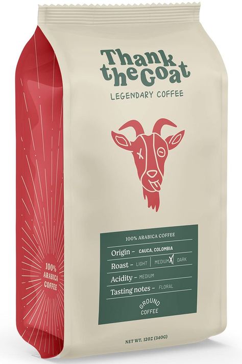 Thank the Goat Award Winning Coffee - Premium Arabica Ground Coffee - Medium Roast - Single Origin Cauca Colombia 12oz Coffee Origin, Coffee Review, Colombian Coffee, Arabic Coffee, Caffeine Content, Single Origin Coffee, Single Origin, Premium Coffee, Coffee Tasting