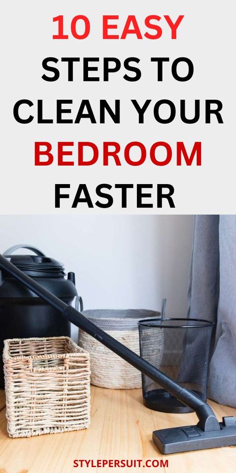 In just 15 minutes, you can turn your messy and chaotic bedroom into a neat and organized sanctuary. This guide will take you through straightforward and practical tips to speed clean your room, saving you time and reducing stress. How To Clean Your Room, Chaotic Bedroom, Clean Your Room Fast, How To Clean Your Room Fast, Cluttered Bedroom, Messy Bedroom, Hardwood Bedroom Floors, Clean Your Room, Speed Cleaning