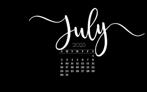 July 2024 Calendar Black Background, Coffee Ring Stain, July Background, Satin Background, Calendar Background, July Calendar, Gold Glitter Background, Pink Saturday, Tech Background