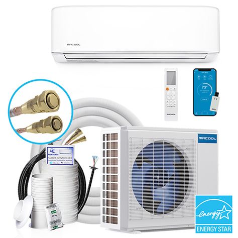 Wall Mounted Air Conditioner, Ductless Heat Pump, Ductless Air Conditioner, Mini Split Ac, Electrical Conduit, Hvac Installation, Heat Pump System, Ductless Mini Split, Air Handler