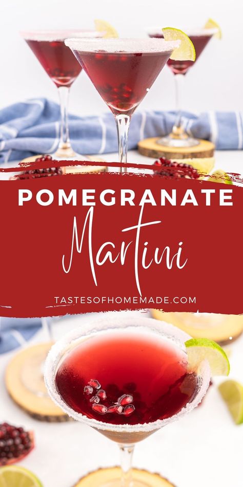 Cocktail With Pomegranate Juice, Pomogranette Martini, Pomegranate Vodka Drinks, Pomegranate Alcohol Drink, Red Martini Cocktails, Pama Liquor Recipes Cocktails, Pomegranate Cocktail Recipes Vodka, Pomagranet Martini Recipe, Pomogranette Cocktail