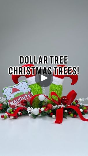 526K views · 6.5K reactions | Turn Dollar Store Christmas trees into a whimsical centerpiece! 🎄 #diy #reels #decor #christmas #dollartree | Nick's Seasonal Décor Dollar Tree Xmas Centerpieces, Dollar Tree Small Christmas Tree Ideas, Dollartree Diy Christmas Decorations, Small Christmas Sleigh Decorating Ideas, Dollar Tree Table Centerpiece Christmas, Dollar Store Centerpiece Ideas Christmas, Whimsical Christmas Tree Ideas, Cheap Christmas Centerpieces Diy, Grinch Centerpieces Diy