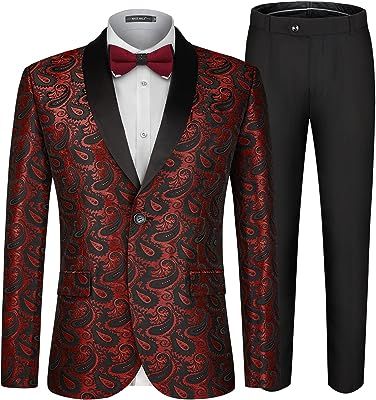 Amazon.ca: Nightclub Performance Pants Gibz Brown Black Wedding, Linen Wedding Suit, Floral Tuxedo, Groomsmen Vest, Paisley Tuxedo, Fit Dinner, Wedding Blazer, Single Breasted Suit, Paisley Shawl