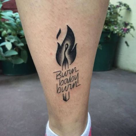 Burn tattoo. Fire Tattoo Ideas, Fire Sign Tattoo, Tattoos Fire, Burn Tattoo, Tattoo Fire, Fire Tattoos, Flame Tattoo, Burning Rose, Sign Tattoo