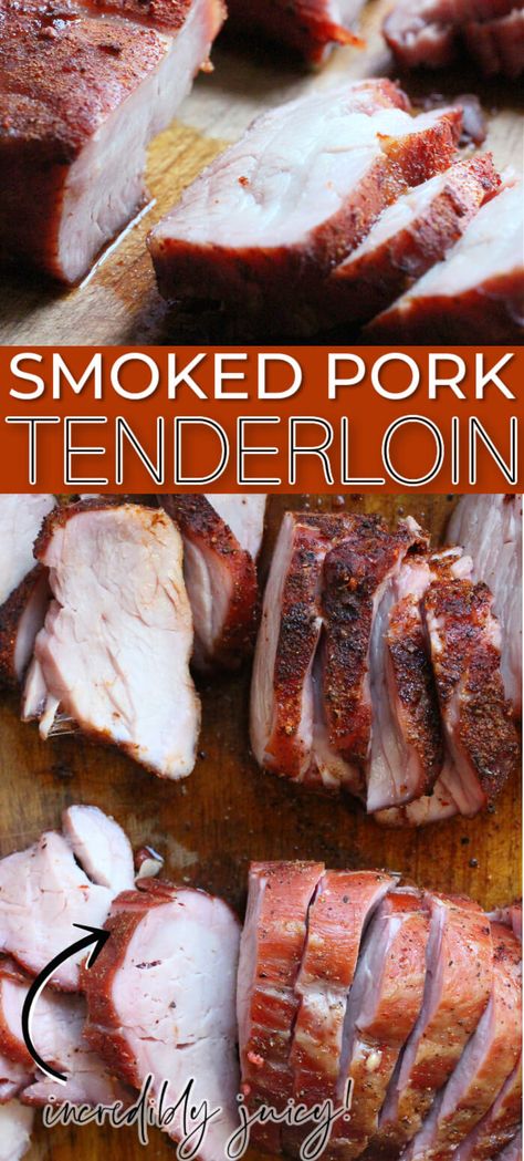 Smoked Pork Tenderloin Electric Smoker, Smoked Pork Tenderloin Recipes, Smoked Pork Tenderloin, Smoked Recipes, Pork Seasoning, Grilled Foods, Homemade Fajita Seasoning, Pork Tenderloin Recipe, Friends Recipes