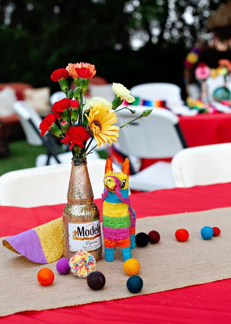 Mexican Fiesta Decorations Table, Mexican Party Table Centerpieces, Mexican Fiesta Party Centerpieces, Senor Or Senorita Gender Reveal Centerpieces, 5 De Mayo Baby Shower Ideas, Baby Shower Cinco De Mayo Theme, Fiesta Party Table Decor, Fiesta Bday Party, A Little Muchacho Is On His Way