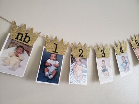 Birthday Picture Banner, Photo Banner First Birthday, Wild One Banner, Wild One First Birthday, Birthday Room Decorations, First Birthday Photo, Picture Banner, One Banner, Birthday Photo Banner