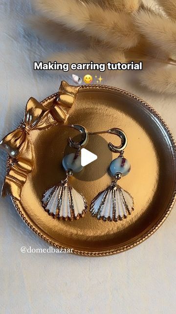 Mijuan Rony on Instagram: "Click the homepage link and search the number 🔍 to view the same earring materials as the production video (RGP6588) (RGP3070) (NS1779) (SF1083) 🔗#earring #earringstyle #handmadewithlove #beads #shell #jewelrymakingsupplies #charms #diy #tutorial #viral" Earring Tutorial, Jewelry Making Supplies, Wire Jewelry, Fashion Earrings, Shells, Charms, Beads, On Instagram, Instagram