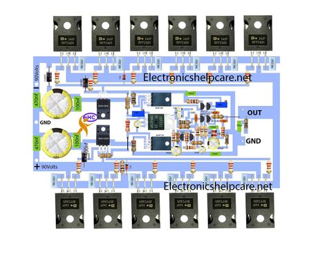 Power Amplifier Audio, Amplifier Audio, Diy Amplifier, Speaker Box Design, Subwoofer Amplifier, Electronic Schematics, Class D Amplifier, Speaker Box, Sound Boxes