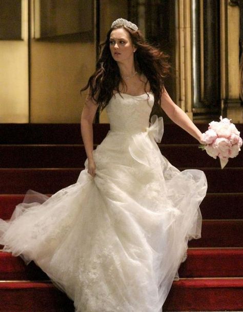 Blair Waldorf Wedding, Blair Waldorf Dress, Gossip Girl Wedding, Vera Wang Wedding Gowns, Mode Gossip Girl, Stile Blair Waldorf, Gossip Girl Blair, Vera Wang Wedding, Gossip Girl Outfits