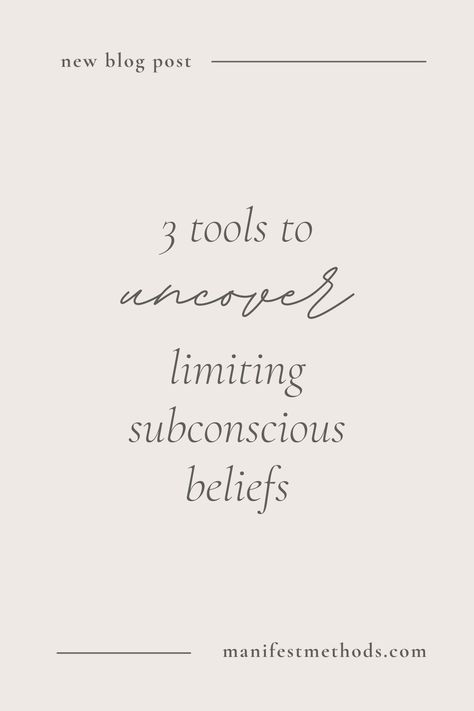 Manifest Methods, Abundance Journal, Identifying Limiting Beliefs, Subconscious Beliefs, Belief System, Career Coaching, Daily Journal Prompts, No Way Out, Manifest Your Dreams