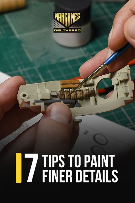 With many years of painting miniatures on commission, I've picked up a few principles that I return to when painting details. Condensed into a few tips and hobby recommendations, these should give you a jumpstart into the finer points of miniature painting. Model Kits Hobbies, Scale Model Building, Miniature Inspiration, Aircraft Model Kits, Model Cars Building, Model Ship Building, Model Truck Kits, Painting Miniatures, Modeling Techniques