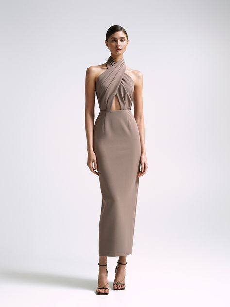 Wedding Dress Guest, Elegant Girls, Elegant Cocktail Dress, Earthy Outfits, Fancy Dresses Long, Turtleneck Dress, Evening Dresses For Weddings, Clothing Catalog, New Closet