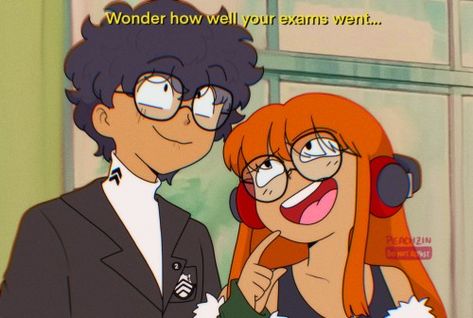 Ren And Futaba, Futaba Matching Icons, Makoto Niijima, Persona Five, Sailor Moon Screencaps, Shin Megami Tensei Persona, Akira Kurusu, Shin Megami Tensei, Persona 4