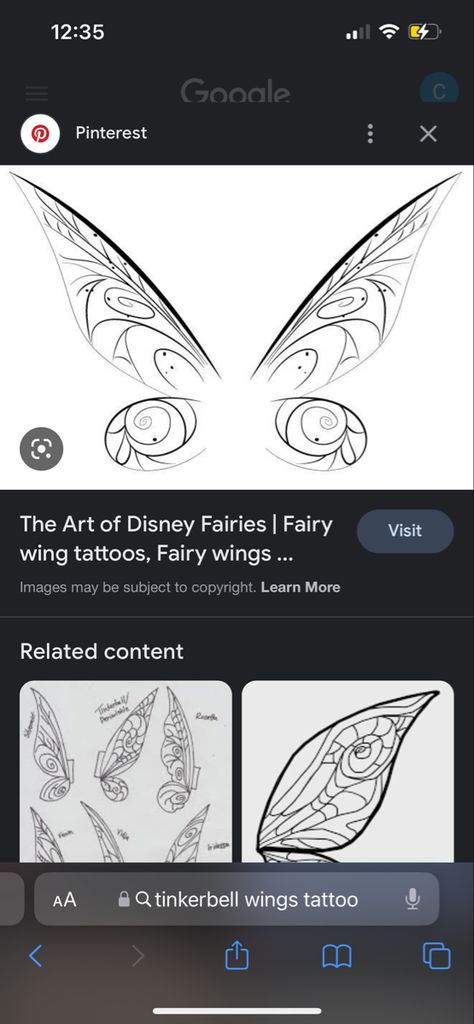 Tinkerbell Wing Tattoo, Tinkerbell Wings Tattoo, Tinkerbell Minimalist Tattoo, Tinkerbell Tattoo Small Outline, Tinkerbell Memorial Tattoo, Tinkerbell Wings, Horse Tattoo Design, Horse Tattoo, Wings Tattoo