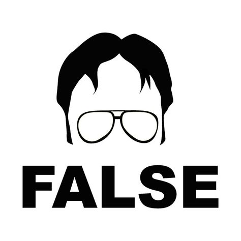 Dwight Schrute False, Dwight Schrute Quotes, The Office Show, Office Canvas, Office Tv Show, Office Quotes, Dwight Schrute, Image Svg, The Office Shirts