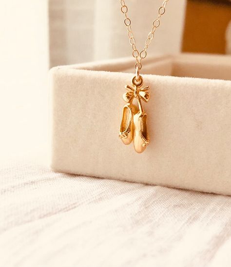 Ballet Shoes Necklace, Ballet Necklace, Ballet Jewelry, Ballerina Necklace, Ballet Gift, Dancer Gift, The Dancer, Ballet Girls, Ballet Slippers