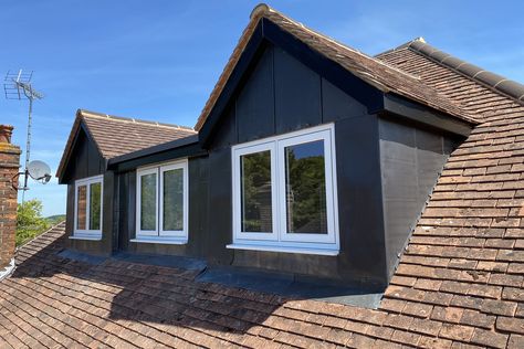 Pitched Roof Dormer Loft Conversions | Case Study | Oxon Conversions Velux Skylights Kitchen, Bungalow Loft Conversion, Loft Dormer, Dormer Addition, Loft Conversion Design, Flat Roof Design, Dormer Loft Conversion, Dormer Bungalow, Dormer Roof