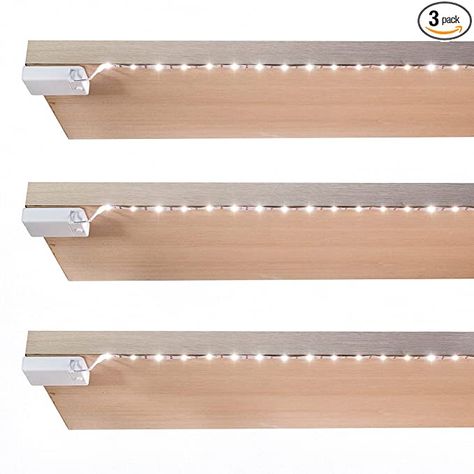 Led Shelf Lighting, Under Shelf Lighting, Under Cabinet Shelf, Under Cabinet Lighting Wireless, Pantry Lighting, Kitchen Under Cabinet Lighting, Lights For Kitchen, Outdoor Led Strips, Bar Shelf