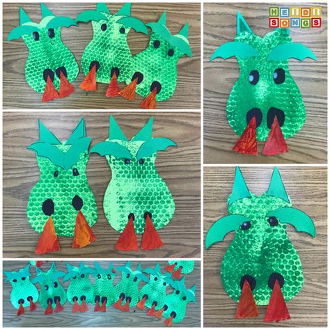 A Dragon Head Craftivity! (FREEBIE!) Dragon Crafts Preschool, Fairy Tales Preschool Activities, Dragon Craft, Fairy Tales Preschool, Dragon Project, Chinese New Year Crafts For Kids, Dragons Love Tacos, Dragon Heads, Dragon Kid