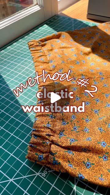 Hand Sewing Elastic Waistband, Knit Elastic Waistband, Sewing An Elastic Waistband, How To Make An Elastic Waistband, How To Attach Elastic Waistband, Add Elastic To Waistband, Sewing Elastic Waistband Tutorials, Replace Elastic Waistband, Elastic Sewing Tutorial