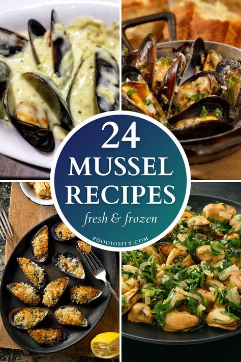 Explore the versatility of mussels with our diverse collection of 24 recipes, suitable for both fresh and frozen varieties. From classic steamed mussels in white wine sauce to exotic mussel curries and hearty mussel stews, each recipe brings out the unique flavor of this seafood. These dishes are perfect for a gourmet dinner or a casual meal, offering a range of flavors to suit any palate. Click to dive into these delicious mussel recipes and enjoy a taste of the ocean! Mussels In White Wine Sauce, Mussels Recipes, Mussel Recipes, Mussels In White Wine, Steamed Mussels, Gourmet Dinner, White Wine Sauce, Wine Sauce, Curries