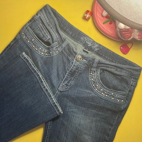 Milky Way Bedazzled/Gemstones/Rhinestones Jeans ✨ Y2K Flare Wide leg Y2k Bedazzled Jeans, Diy Bedazzled Jeans, Bedazzled Jeans, Shorts Design, Rhinestone Jeans, Lizzie Mcguire, Diy Rhinestone, Y2k Clothes, Jeans Y2k