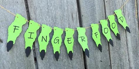 Halloween party banner witches finger food table sign spooky | Etsy Diy Witch Party Decorations, Halloween Street Party, Spooky Party Decorations, Halloween Food Signs, Finger Food Table, Easy Halloween Party Decorations, Halloween Party Food Table, Halloween Party Decorations Diy, Halloween Party Table Decor