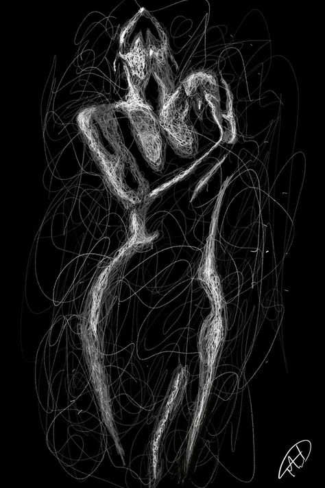 Back Art Painting, Dark Feminine Art Wallpaper, Weird Wallpaper, Feminine Artwork, Scribble Drawing, Black Paper Drawing, Body Art Photography, Scribble Art, Black And White Art Drawing