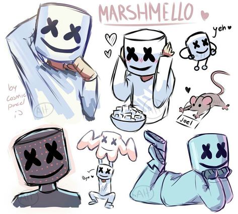 Marshmellow Drawings, Marshmello Drawing, Marshmello Dj, Marshmello Wallpapers, Dj Marshmello, Dj Art, Different Forms Of Art, Electro Music, Disney Phone Wallpaper