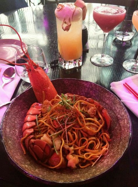 Chinese lobster dish from Tattu in Manchester Lobster Dishes, Manchester, Spaghetti, Drinks, Ethnic Recipes, Quick Saves