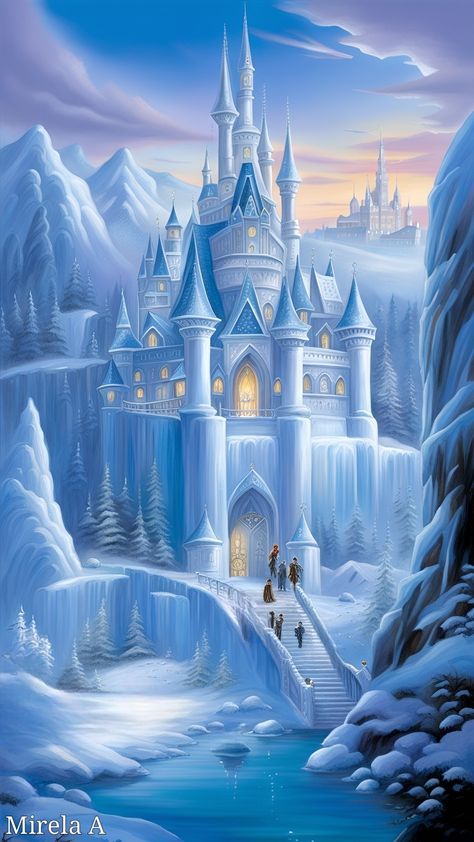 Snow Castle Aesthetic, Elsa Background, Elsa Ice Castle, Frozen Elsa Castle, Frozen Ice Castle, Disney Frozen Castle, Frozen 2 Wallpaper, Elsa Castle, Disney Princess Challenge